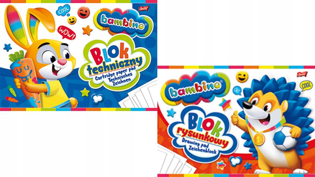 Farby plakatowe 12kol 20ml Bambino p5 MAJEWSKI/cena za 1szt.