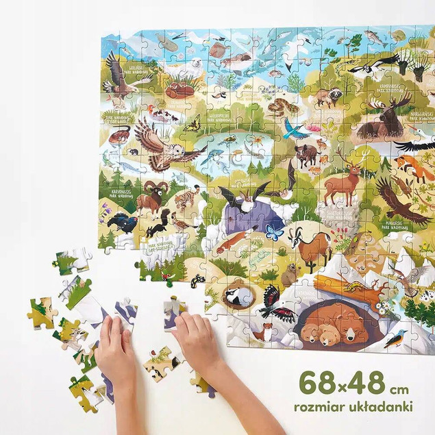 CzuCzu Dzikie Puzzle Parki Narodowe Układanka 200el. 6+