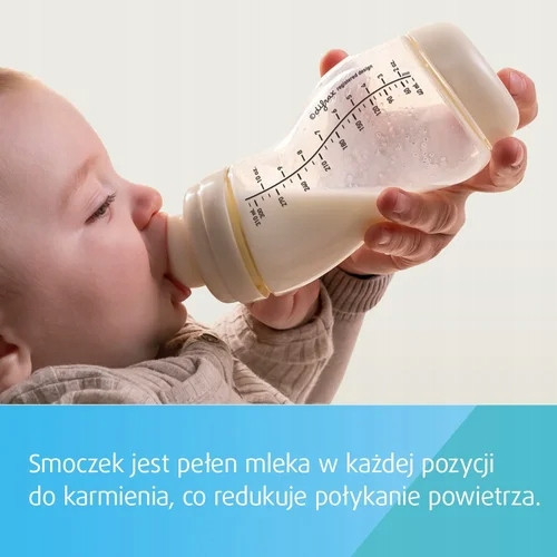 CANPOL Butelka ANTYKOLKOWA Do Karmienia S-SHAPE Szeroka PP 0M+ 200ml 24/201