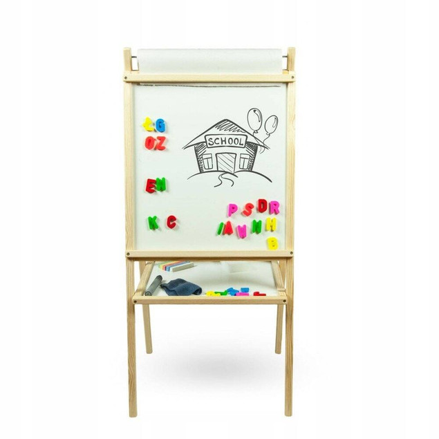 Tablica Dla Dzieci Magnetyczna Kredowa Papier 4w1 3ToysM
