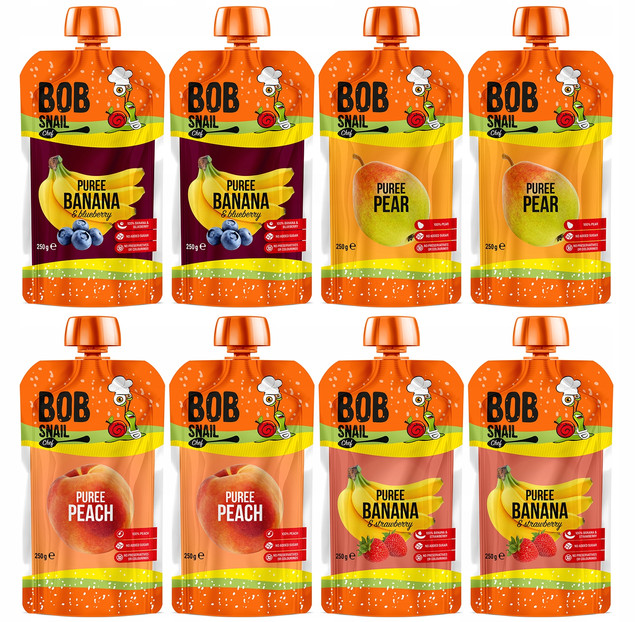ŚLIMAK Bob Snail Przecier MIX SMAKÓW 250g x8