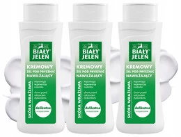 3x BIAŁY JELEŃ Kremowy Żel Pod Prysznic Nawilżający 300 ml Hipoalergiczny