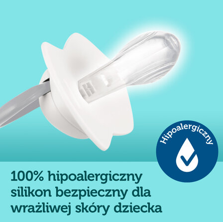 Canpol babies Smoczek silikonowy 0-6m symetryczny ROYAL BABY 2szt.