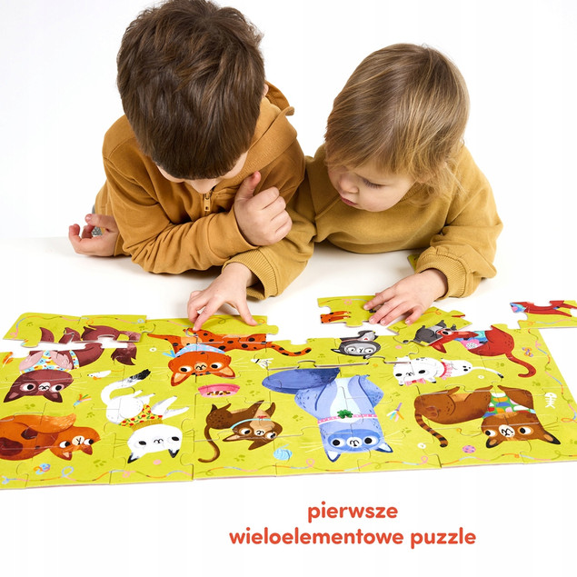 Puzzle Miau Kotki dla dzieci 3+ Czuczu