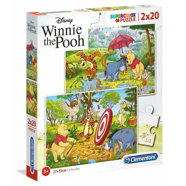 Clementoni Puzzle Supercolor 2x20 Kubuś Puchatek 