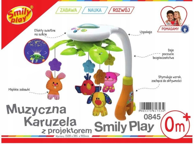 Smily Play Muzyczna karuzela, karuzelka z projektorem