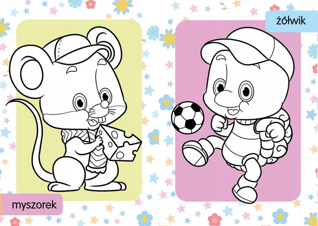 Kolorowanka z tatuażami. Rozkoszne zwierzaczki