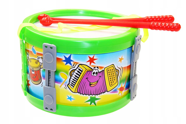Bębenek Perkusyjny Perkusja + Pałeczki Instrument Dla Dzieci MIX Marek