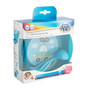 Canpol babies miska z pokrywką i sztućcami 350ml TOYS