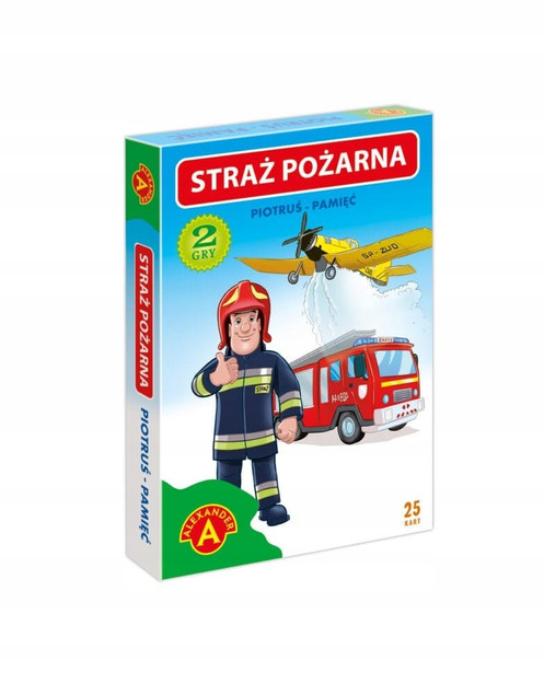 Karty Piotruś + Pamięć - Straż pożarna gra 2611 ALEXANDER