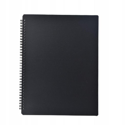Skoroszyt PP A4 Miękki Wpinany 10szt CZARNY Biurfol