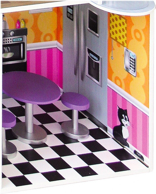 Duży DREWNIANY DOMEK dla lalek Winda WILLA 112 cm