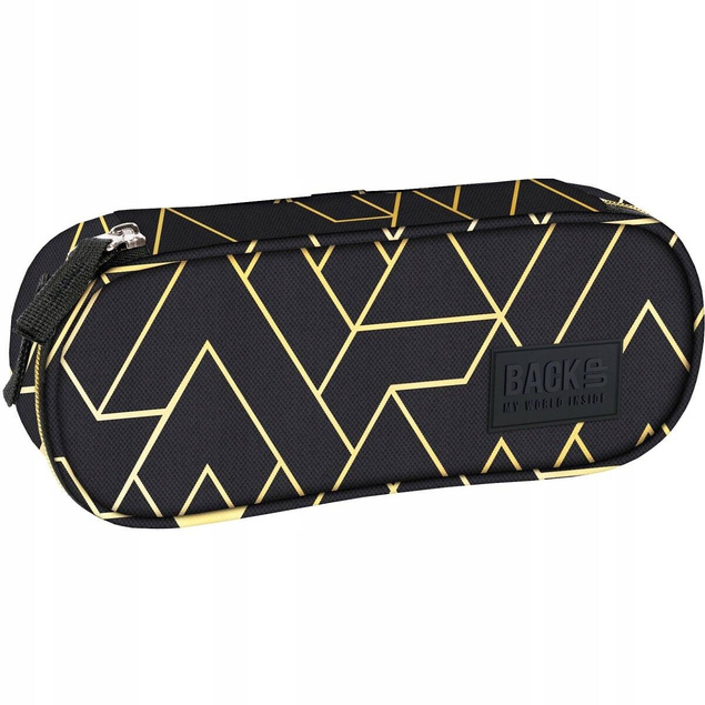 Piórnik Szkolny Saszetka Etui GEOMETRIC GOLD 1-Komorowy BackUP PB6A23