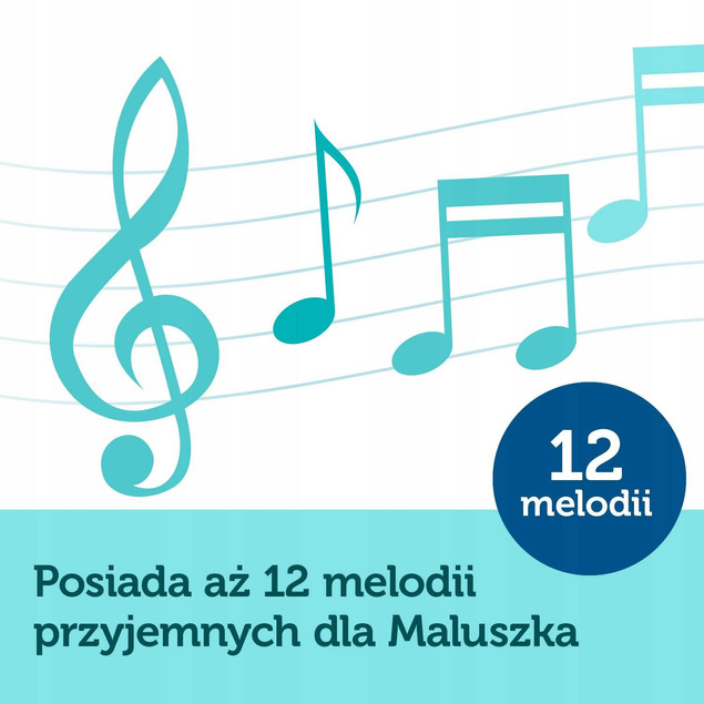 Canpol babies kontrastowa karuzela pluszowa z pozytywką SENSORY TOYS