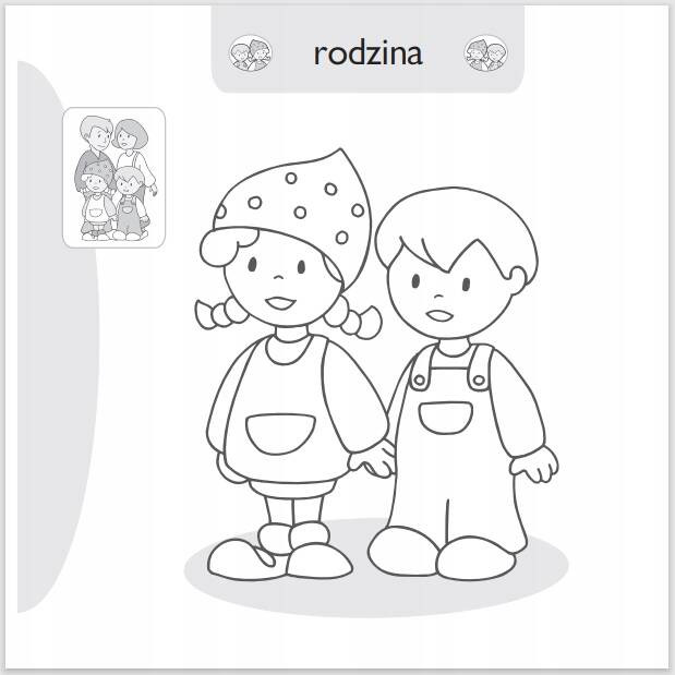 Malowanie-doklejanie. Rodzinki