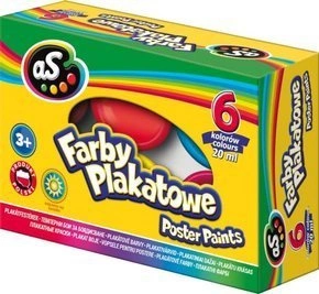 Farby plakatowe 6 kol 20ml