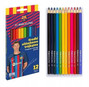 Kredki ołówkowe trójkątne FC Barcelona 12 kolorów