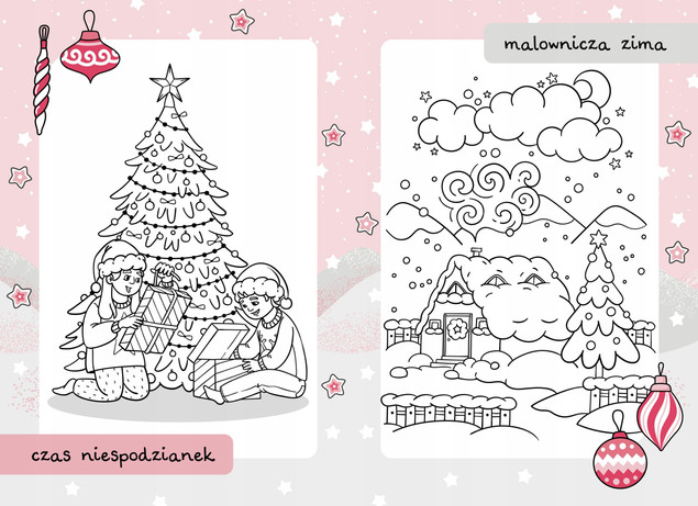 Malowanki z Mikołajem BOMBKA Kolorowanka Świąteczna 3+ Skrzat