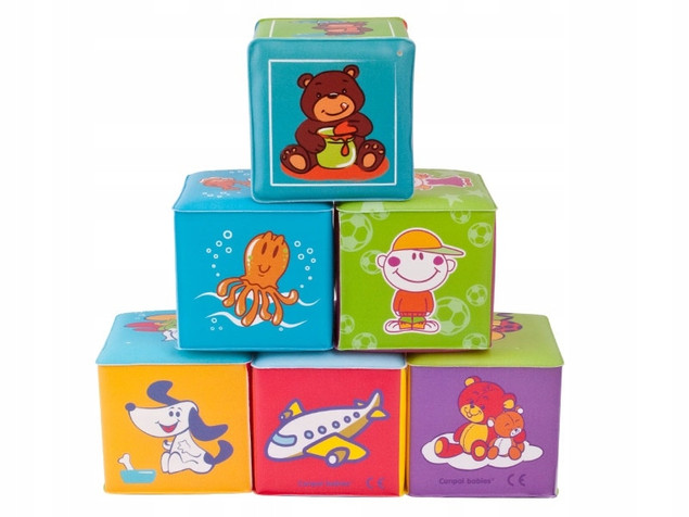 Canpol babies miękka kostka edukacyjna 6szt.