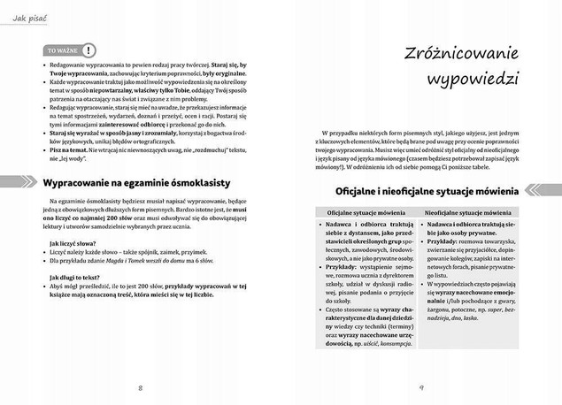 Jak pisać rozprawkę, opowiadanie, charakterystykę...