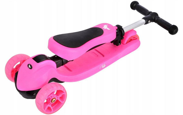 HULAJNOGA DZIECIĘCA JEŹDZIK 2W1 LED HLB12 NILS FUN