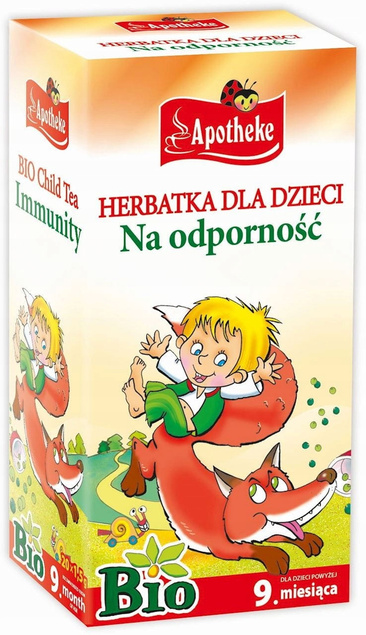 3x Herbatka BIO Dla Dzieci OWOCOWA LIPA BEZ RUMIANEK RÓŻA ROKITNIK Apotheke