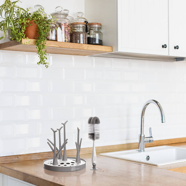 AKUKU SZCZOTKA DO BUTELEK SMOCZKÓW Z PRZYSSAWKĄ