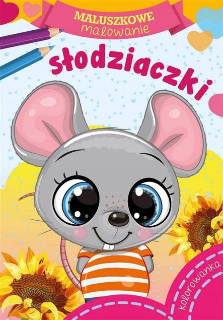 MALOWANKI KOLOROWANKI Z NAKLEJKAMI MALUSZKOWE MALOWANIE SŁODZIAKI