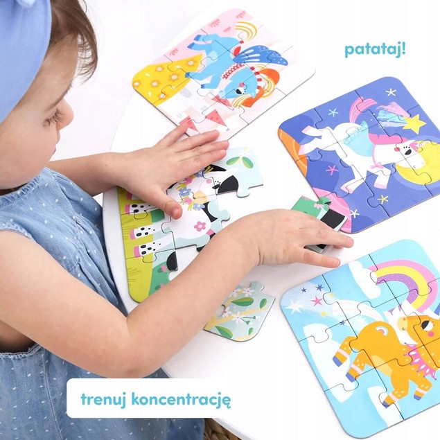 CZUCZU Puzzle Układam Koniki 3+