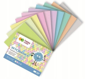 Blok Wycinanka PASTEL Pastelowy A5 10 Kartek 100g Happy Color