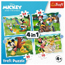 Puzzle 4w1 Układanka Disney MYSZKA MIKI i Przyjaciele Goofy 4+ Trefl 34604