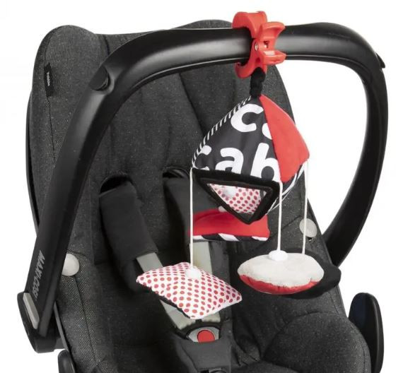 Canpol babies kontrastowa karuzelka podróżna do wózka/fotelika SENSORY TOYS