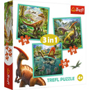 Puzzle 3w1 Niezwykły świat dinozaurów Trefl 34837