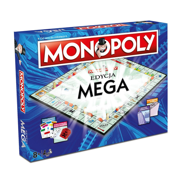 Monopoly Edycja MEGA Gra Planszowa Monopoli Monopol 8+ Winning Moves