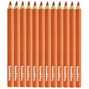 Kredki Trójkątne Grube POMARAŃCZOWE op. 12 Sztuk Bambino