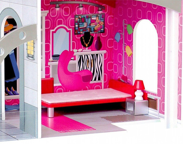 Duży DREWNIANY DOMEK dla lalek Winda WILLA 112 cm