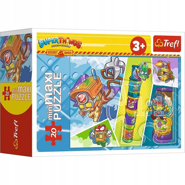 Puzzle 20 Układanka MiniMaxi Tajni Agenci Super Things Trefl 21117