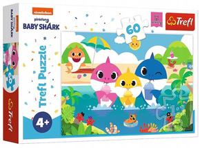 Puzzle 60 Rodzina rekinów na wakacjach Baby Shark 17370