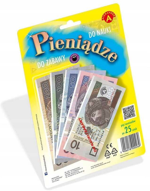PIENIĄDZE SZTUCZNE do nauki i zabawy ALEXANDER