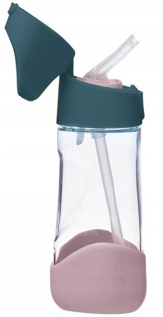 Bidon tritanowy ze słomką 450 ml, Blue Slate, b.box