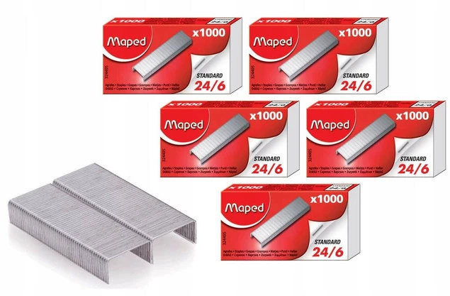 Zszywki 24/6 1000szt MAPED