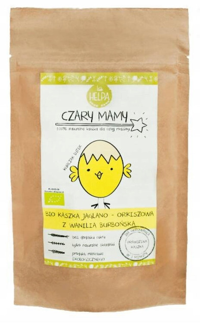 BIO Kaszka Jaglano - Orkiszowa z Wanilią Burbońską 200 g  Helpa