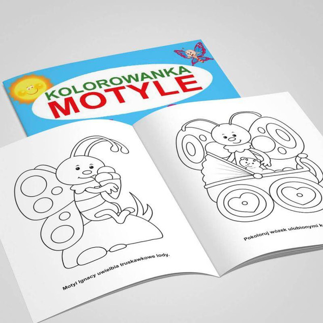 Kolorowanka. Motyle