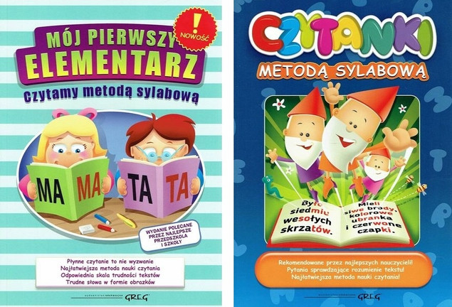 Mój pierwszy elementarz - czyt. m. sylab. BR Greg