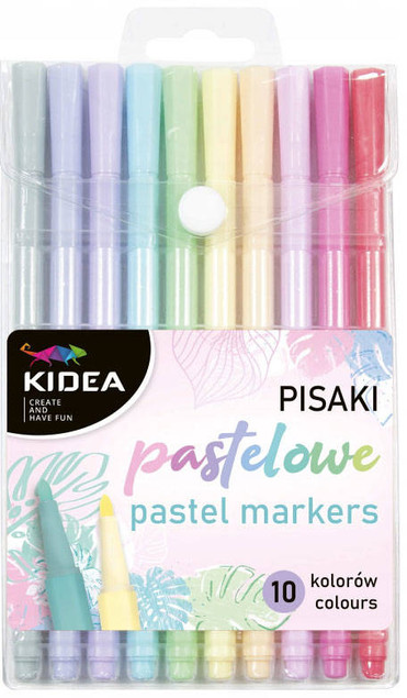 Pisaki pastelowe 10 kolorów Kidea