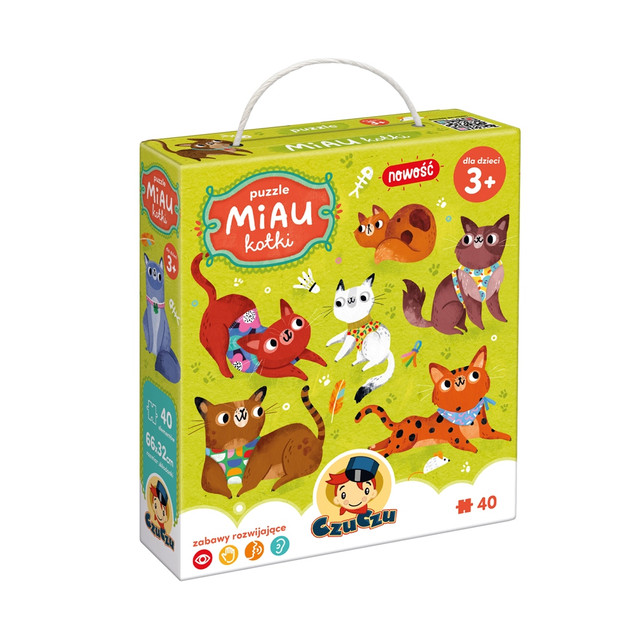Puzzle Miau Kotki dla dzieci 3+ Czuczu