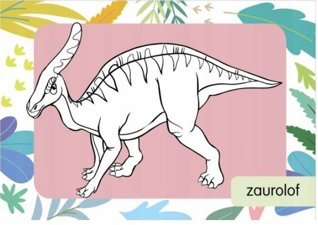 Kolorowanka z tatuażami. Dinozaury