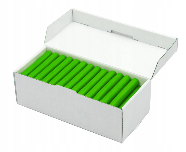 Plastelina w laseczkach luzem 1 kg jasnozielona