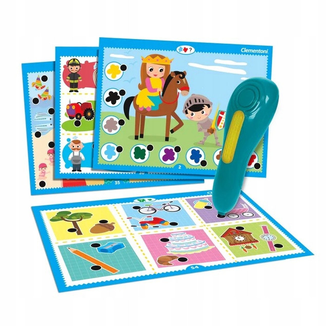 CLEMENTONI MÓWIĄCE PIÓRO GRA EDUKACYJNA 500 PYTAŃ