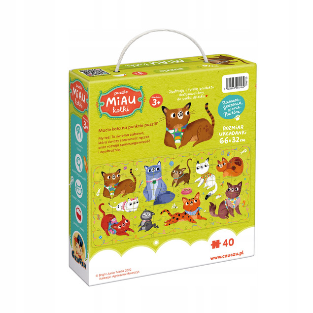 Puzzle Miau Kotki dla dzieci 3+ Czuczu